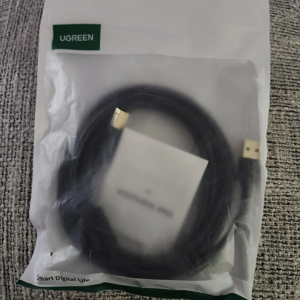 UGREEN Black USB to B Cable